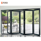 Customized Exterior Aluminum Glass Patio Bi Folding Door Thermal Break System Waterproof