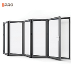 2.0mm Aluminium Bi Fold Door Double Glazed Sliding Folding Door Residential Building Exterior