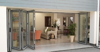 T5 Aluminum Folding Doors Corner Bi-  Folding Patio Doors For Mountain House Condo