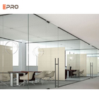 Frameless Clear Glass Partition Wall Vertical Full View Interior Office Glass Partition