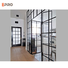 Reusable Office Glass Wall Partition Clear Demountable Double Glazing With Blind