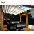 Restaurant PVC Folding Roof Pergola With Retractable Canopy