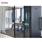 12mm Modern Office Partitions Metal Frame Glass Wall Partition Room Divider