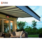 Powder Coated Outdoor Motorized Awning Full Cassette 6M Wall Mount Folding Arm Awning