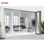 Customized Graphic Soundproof Aluminum Glass Folding Doors For Villa