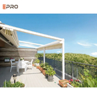 Retractable Modern Aluminum Pergola Garden Gazebos For Luxury Sunrooms
