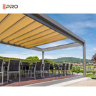 Retractable Modern Aluminum Pergola Waterproof Canopy Shade Cover Slide On Wire Roof