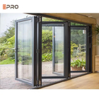 Aluminium Glass Patio Outdoor Sliding Door Vertical Bi Folding Doors
