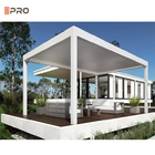 Electric Sunshade Modern Aluminum Pergola With Strong Snow Load