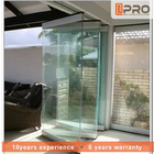 Aluminium Glass Patio Doors For House Frameless Exterior Sliding Folding Doors