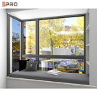 Insulated Aluminum Casement Windows Burglar Proof And Fly Screen Mesh Integrated