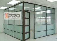 Customized Glass Cubicles Walls Modern Office Partitions 2.0mm Glass Wall System
