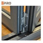 Aluminium Exterior Bi Fold Sliding Doors Foldable Glass Doors ISO Certification folding sliding patio doors