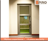 Soundproof Aluminium Casement Door With Double Glazed Glass Color Optional glass door hinge adjustable hinge tempered