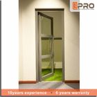 Long Life Span Tempered Glass Door , Double Swing Modern Aluminium Doors shower door hinges types exterior hinges
