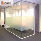 Custom Made Office Wall Dividers Partition With Tempered Glass Customized Size