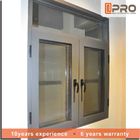 Air Proof Aluminum Casement Windows With Security Screen Customized Color casement window philippine Casement wood