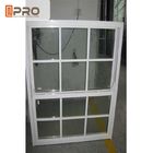 Vertical Aluminium Double Hung Window For Houses / Glass Top Hung Window