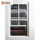 Thermal Break Aluminum Sash Windows Customized Size With Insulated Double Glass