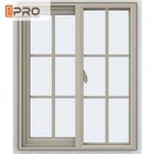 Powder Coated Aluminium Sliding Windows Color Optional With Flexibility Frame aluminium sliding window roller sliding