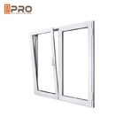 Sound Insulation Tilt And Turn Windows Aluminum Profile With Toughened Glass