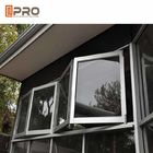 Dust Resistance Double Glazed Windows / Aluminum Folding Windows bi-folding windows for aluminum bi folding patio doors