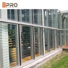 Vertical Open Glass Panel Aluminium Louver Window Architectural Exterior Sun Shade
