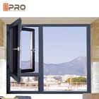Vertical Opening Pattern Aluminum Casement Windows With Security System CASEMENT ALUMINIUM WINDOWS casement door