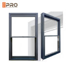 American Single Double Hung Thermal Break Aluminum Window / Vertical Sliding Sash Window
