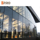 Tempered Glass Aluminium Curtain Wall With Logo And Pattern Printed