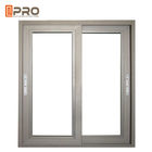 America Style Aluminum Single Tempered Glass Windows And Door Anti - Aging safety sliding window Sliding window opener