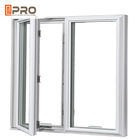 Aluminium French Triple Casement Windows Replacement In White Color casement window manual open import aluminium casemen