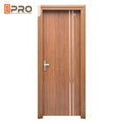 Soundproof Glass MDF Wooden Door / Interior Room Door Enviromental - Friendly