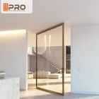 Aluminum Insulating Glass Pivot Entrance Doors For Apartment Main Gate Glass pivot door pivot glass door hinge modern