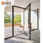 Tempered Glass Pivot Front Door , Aluminium Contemporary Entrance Doors pivot Glass door Glass pivot door pivot glass do