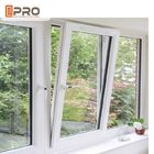 Thermal Break System Aluminium French Tilt And Turn Window With Toughened Glass