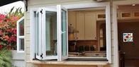 aluminum framed double glazed High Quality Aluminum Glass Bifold Window folding vertical folding window folding sliding
