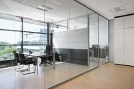 Soundproof Office Glass Partition Walls Aluminum Frame Environment - Friendly