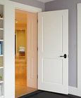 PVC Membrane MDF Flush Interior Door With Glass Eco - Friendly Paint