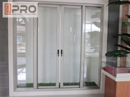 Durable Entrance Aluminum Folding Doors , Thermal Break Lowe Sound Insulation Bi Fold Door