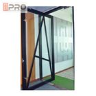 Custom Residential Aluminium Hinged Doors , Single Casement Bulletproof Glass Security Door