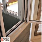 French Vertical Aluminium Double Glazed Awning Windows With Powder Coating french awning window price