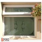 Black Color Aluminium Awning Windows With Chain Winder And Keys For Bathroom glass awning window awning window