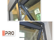 Aluminum Frame Top Hung Casement Window Powder Coating Surface Treatment awning glass window cheap window awning glass