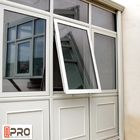 Solar Powered Awning Aluminum Windows , Double Glazed Vertical Awning Windows aluminium double hung window double hung