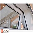 Hurricane Impact Aluminium Awning Windows ISO Certification With Chain Winder top awning window bottom fixed windows