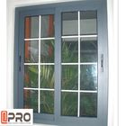 Sound Proof Aluminum Alloy Sliding Windows Black Or Grey Color aluminum sliding kitchen window office interior sliding