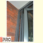 Commercial System Tempered Glass Aluminum Bifold Windows For Living Room lowes bi fold door Bi folding exterior doors