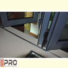 Residential Aluminum Folding Windows With Black Or Customized Color sliding folding window supplier folding vertical