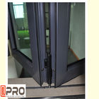 Aluminum Frame Bifold Glass Windows Color Optional For Kitchen And Bar folding vertical folding window folding sliding